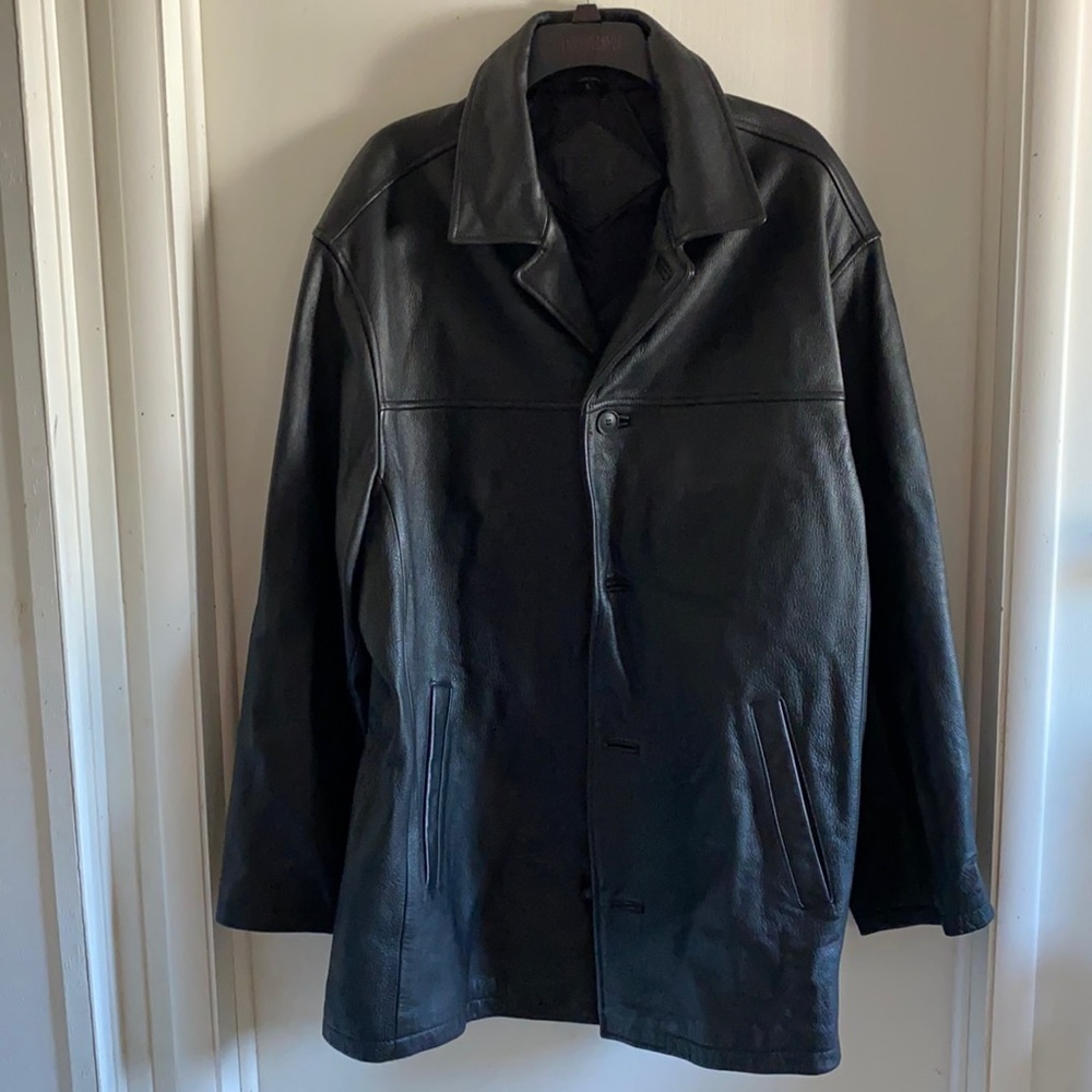 R&R Black Leather Jacket